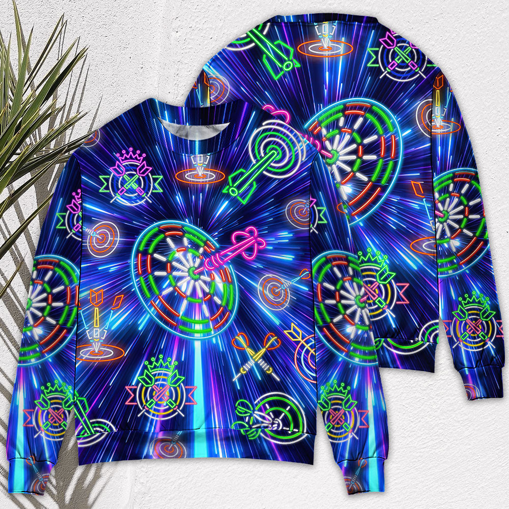 Neon Dart Light Awesome Style – Sweater - Ugly Christmas Sweater