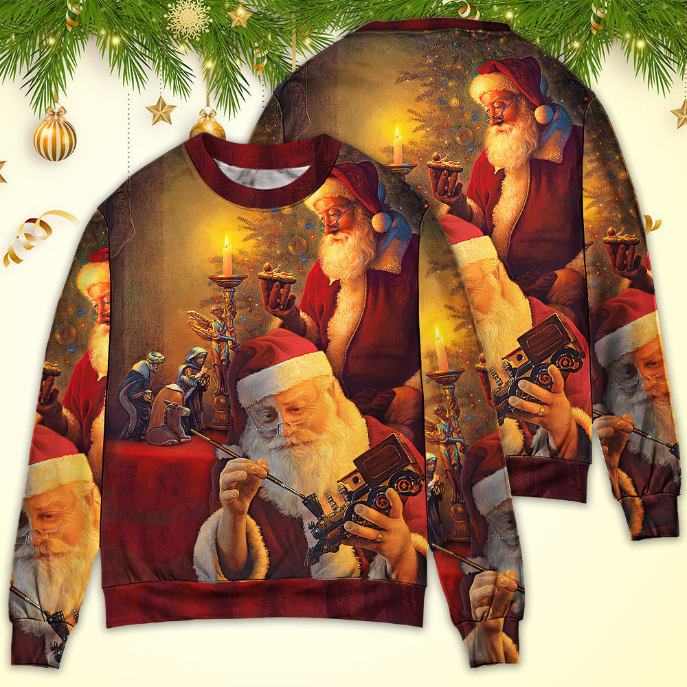 Christmas Santa Spirit Of Christmas Art – Sweater - Ugly Christmas Sweater