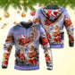 Santa Funny Art Style - 3D Hoodie