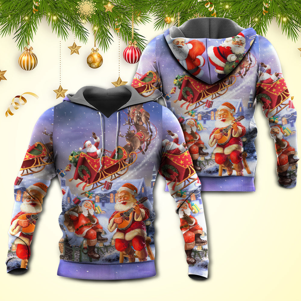 Santa Funny Art Style - 3D Hoodie