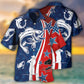 Patriotic Fishing Star America - Hawaiian Shirt