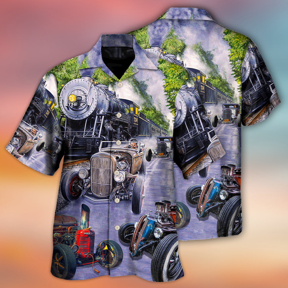 Hot Rod Racing Retro Speed Art – Hawaiian Shirt