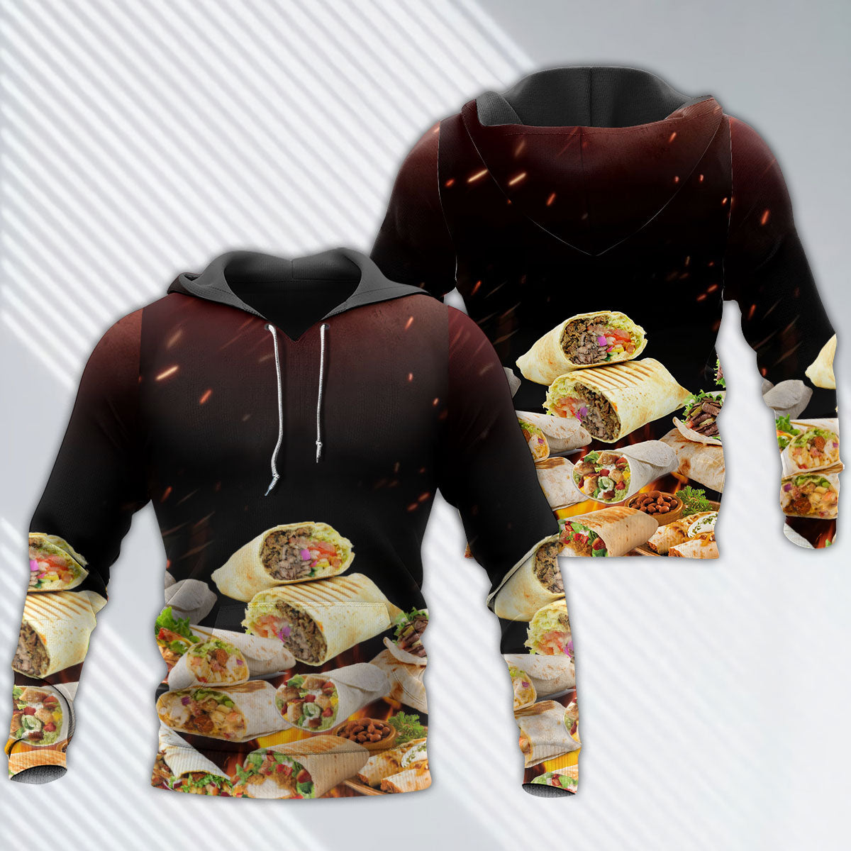 Burritos Fast Food Lover - 3D Hoodie