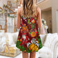 Santa Basketball Christmas Cheer – Women's Summer Sleeveless V-Neck Camisole Dress