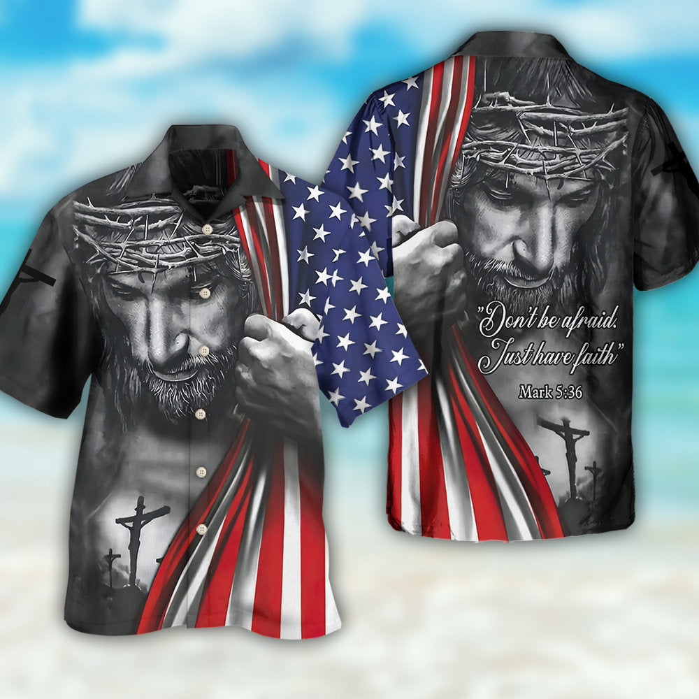 Faith And Freedom America Inspirational - Hawaiian Shirt