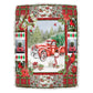 Cardinal Red Truck Christmas 50 x 60 Inch Flannel Blanket For Living Room And Bedroom Styling