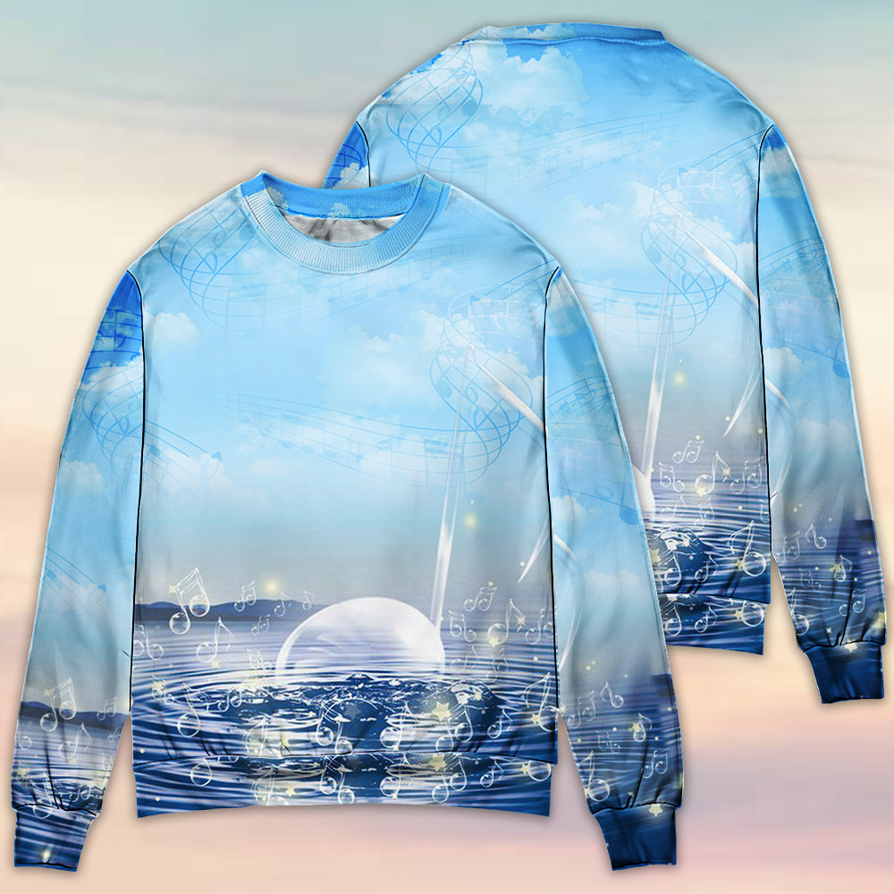 Music Sounds Of Nature Art Style – Sweater - Ugly Christmas Sweater