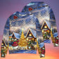 Christmas Santa Reindeer Snowman Family Love Light Art – Sweater - Ugly Christmas Sweater