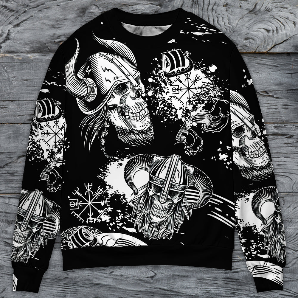 Viking Victory Life Black Style – Sweater - Ugly Christmas Sweater