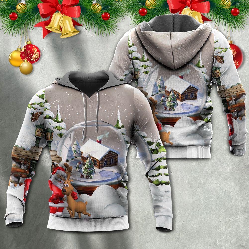 Christmas Santa Giving Gifts Everyone - Hoodie