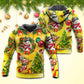 Funny Snowman Christmas Lights - 3D Hoodie