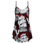 Vintage Sailing Ship Anchor – Women's Summer Sleeveless V-Neck Camisole Dress