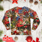 Christmas Santa Claus In Daily Life - Pajamas Long Sleeve - Owls Matrix LTD