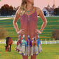 Tribal People Love Summer Vibes Limited – Women's Summer Sleeveless V-Neck Camisole Dress