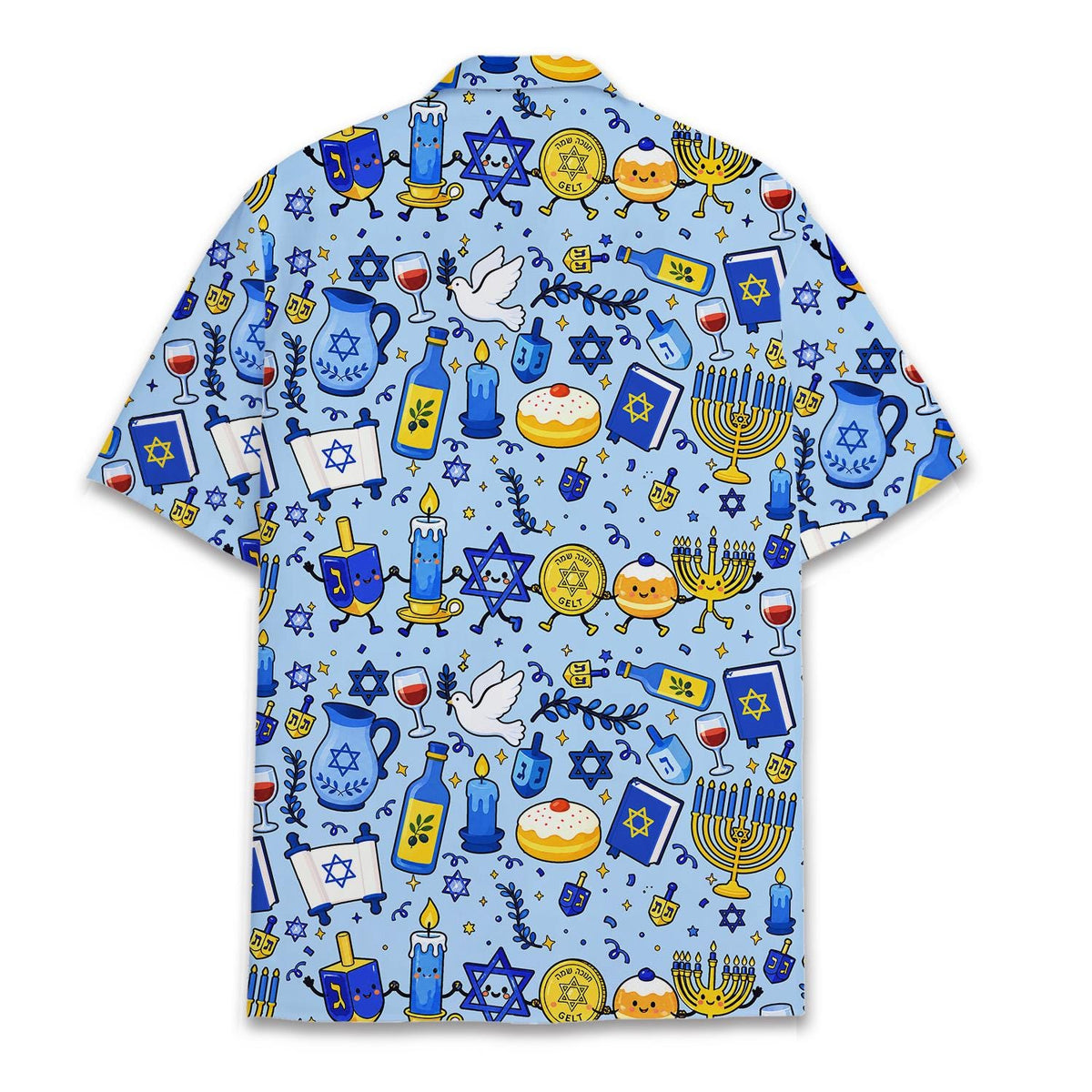 Menorah Hanukkah Dreidel Star Of David Torah – Hawaiian Shirt