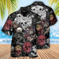 D20 Dice And Skull Dark Fantasy - Hawaiian Shirt
