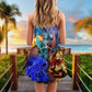 Dragon Mystery Fantasy Style – Women's Summer Sleeveless V-Neck Camisole Dress