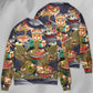 Lovely Cat Eating Ramen Art – Sweater - Ugly Christmas Sweater