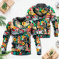 Christmas Dog Santa Merry Xmas - Hoodie