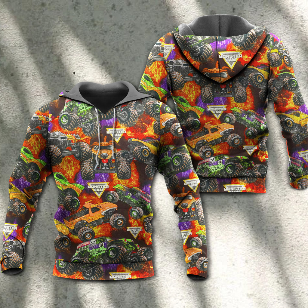 Monster Truck Packed Power Style - Hoodie
