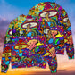 Hippie Mushroom Colorful Lover Art – Sweater - Ugly Christmas Sweater