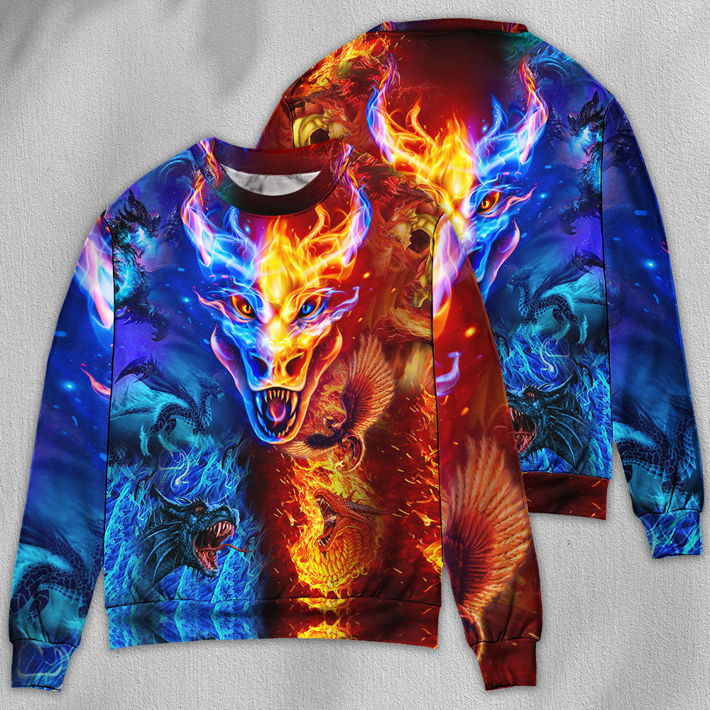 Dragon Love Life Amazing Art – Sweater - Ugly Christmas Sweater