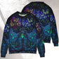 Colorful Owl And Witch Fantasy Art – Sweater - Ugly Christmas Sweater
