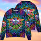 Hippie Colorful Dragonfly Mandala Art – Sweater - Ugly Christmas Sweater