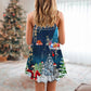 Christmas Skull X-Raymas Holiday – Women's Summer Sleeveless V-Neck Camisole Dress