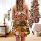 Christmas BBQ Rub My Meat Funny – Women's Summer Sleeveless V-Neck Camisole Dress