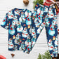 Christmas Happy Snowman Xmas - Pajamas Short Sleeve - Owls Matrix LTD