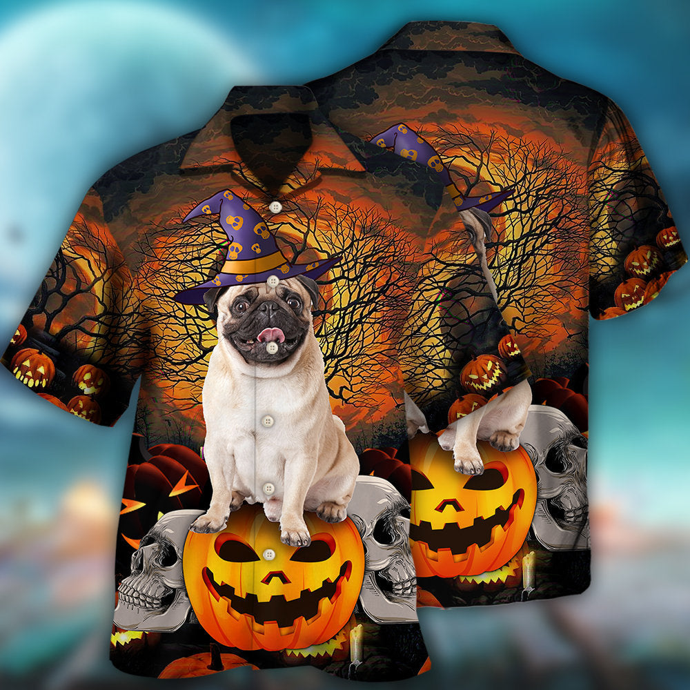 Halloween Pug My Lovely Pumpkin Dog - Hawaiian Shirt
