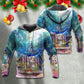 Whale Happy New Year Ocean Art - Hoodie