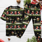 Christmas Santa Claus Big Night - Pajamas Short Sleeve - Owls Matrix LTD