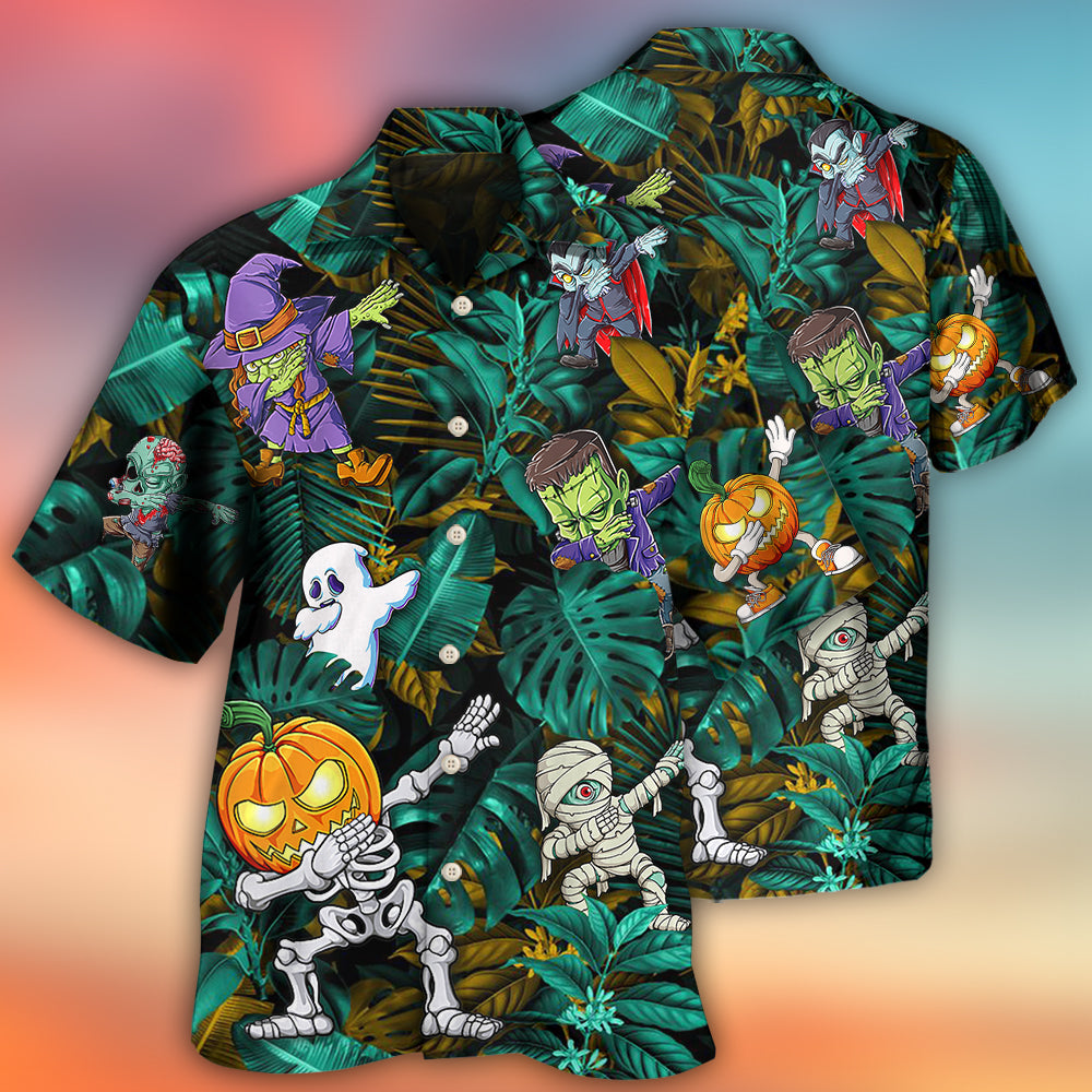 Halloween Dabbing Skeleton Zombie – Hawaiian Shirt