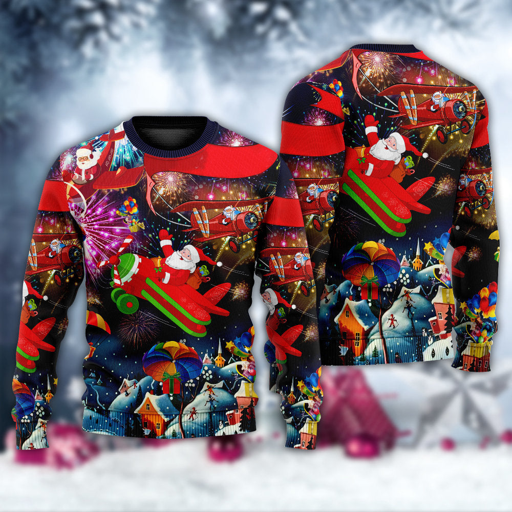 Christmas Spreading Love Santa Style – Sweater - Ugly Christmas Sweater
