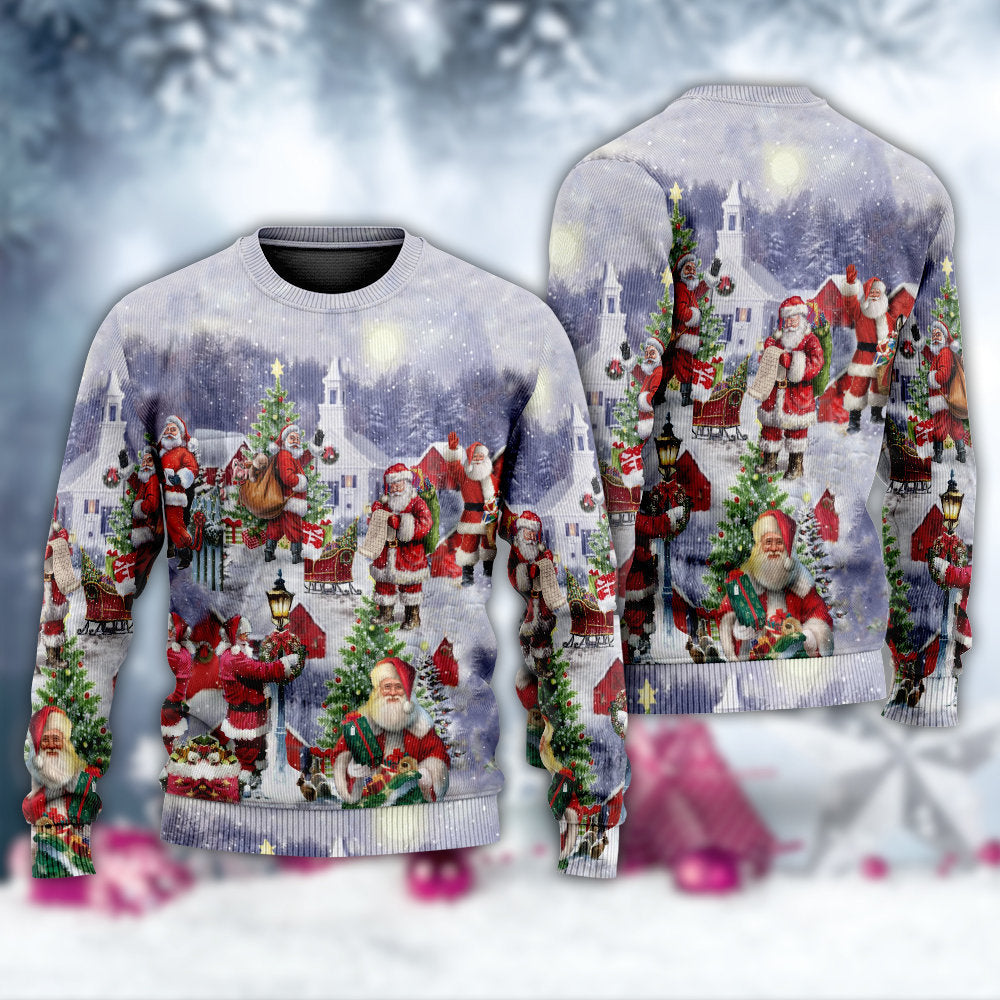 Christmas Merry Xmas Santa Is Coming – Sweater - Ugly Christmas Sweater