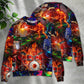 Drum Is My Life Fire Skull Art – Sweater - Ugly Christmas Sweater