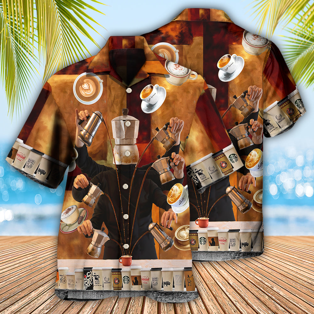 Barista Coffee Time Funny – Hawaiian Shirt