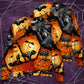 Halloween Bat Pumpkin Night Art – Sweater - Ugly Christmas Sweater