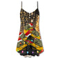 Winter Sword Neon Bright Light – Women's Summer Sleeveless V-Neck Camisole Dress