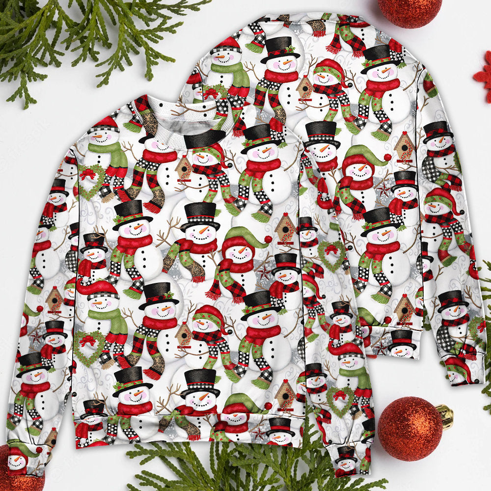 Christmas Snowman Family Happy Holiday – Sweater - Ugly Christmas Sweater