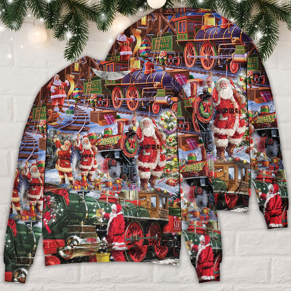 Santa Snow Village Spirit Of Giving – Sweater - Ugly Christmas Sweater