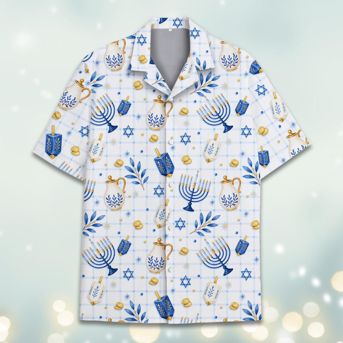 Hanukkah Menorah Dreidel Star Of David Holiday – Hawaiian Shirt