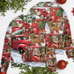 Christmas Red Truck Puppy Xmas Tree – Sweater - Ugly Christmas Sweater
