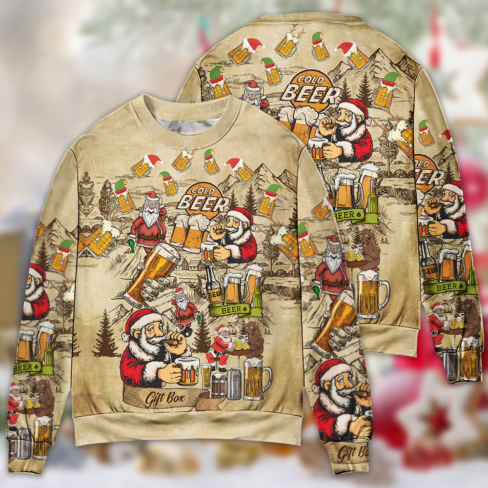 Christmas Merry Xmas Beer Lover – Sweater - Ugly Christmas Sweater