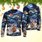 Christmas Santa Family Love Light Art – Sweater - Ugly Christmas Sweater