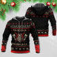 Viking Valhalla Red Black Power Style - 3D Hoodie