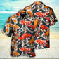 Colorful Koi Fish Swimming Artistic Design - Hawaiian Shirt