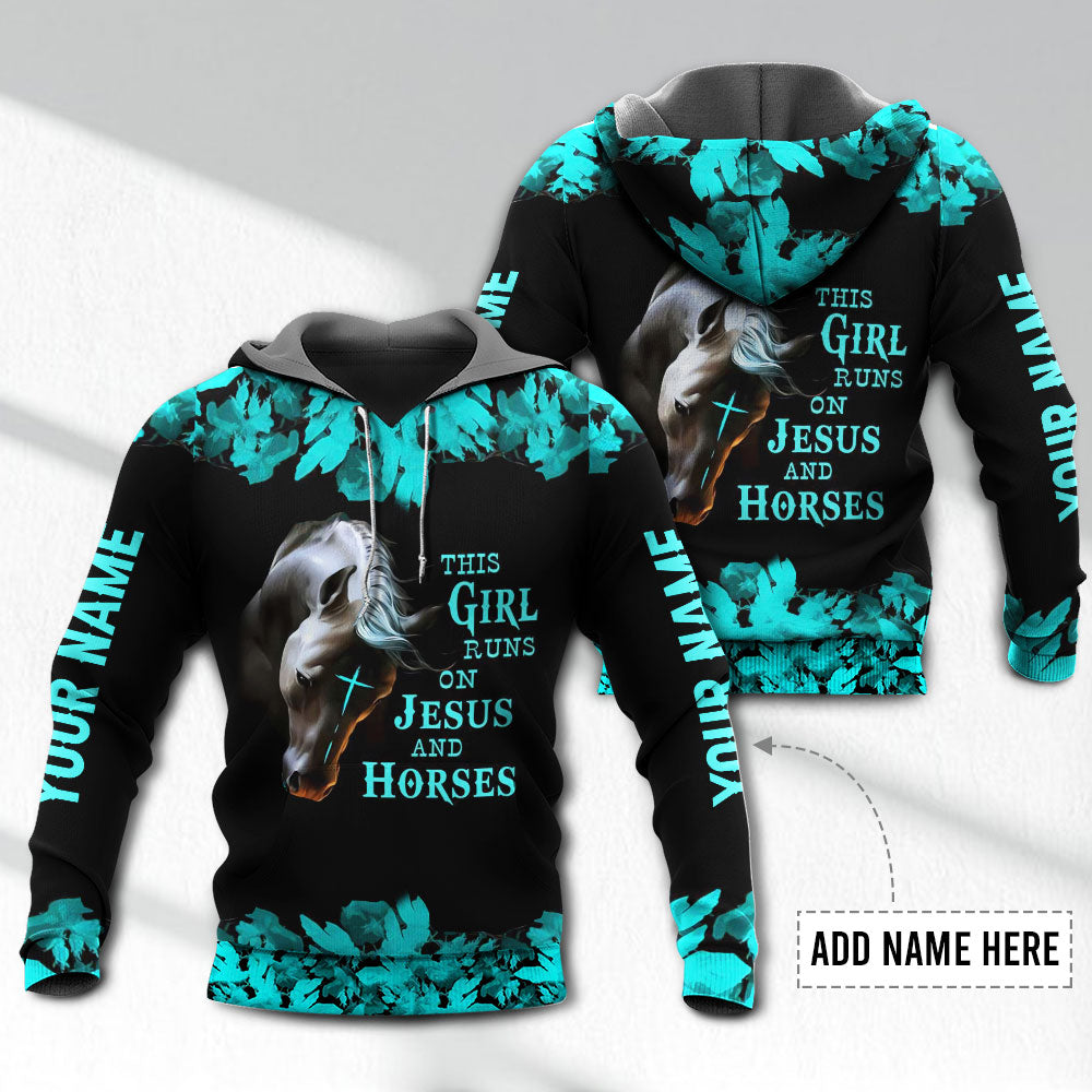 Horse Faith And Horse Life Personalized - 3D Hoodie